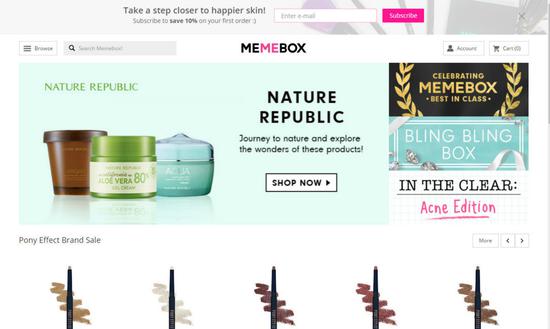 韩国化妆品零售商Memebox获6000万美元融资，将大力拓展中美市场